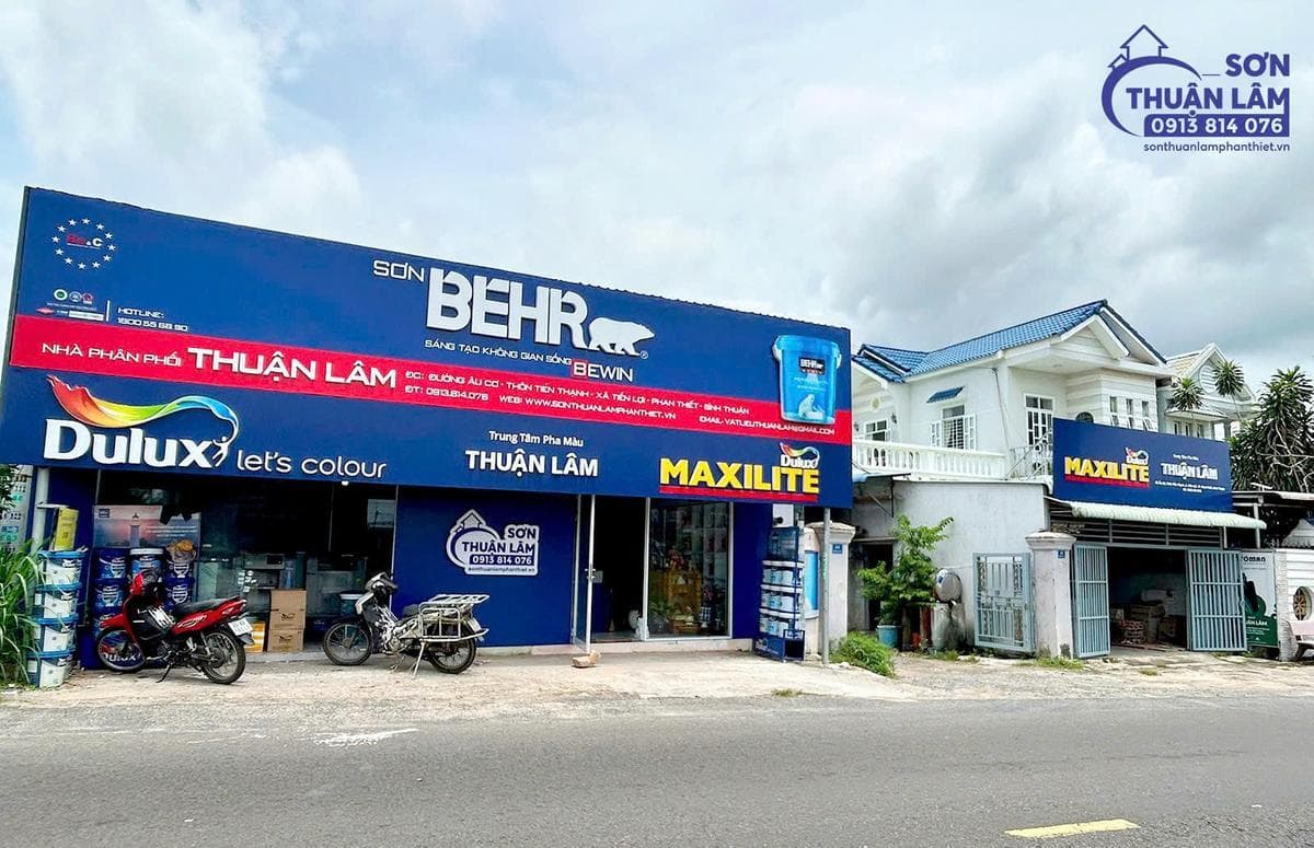Cửa hàng sơn dulux , maxilite, Behr , Jotun Thuận Lâm facility 1